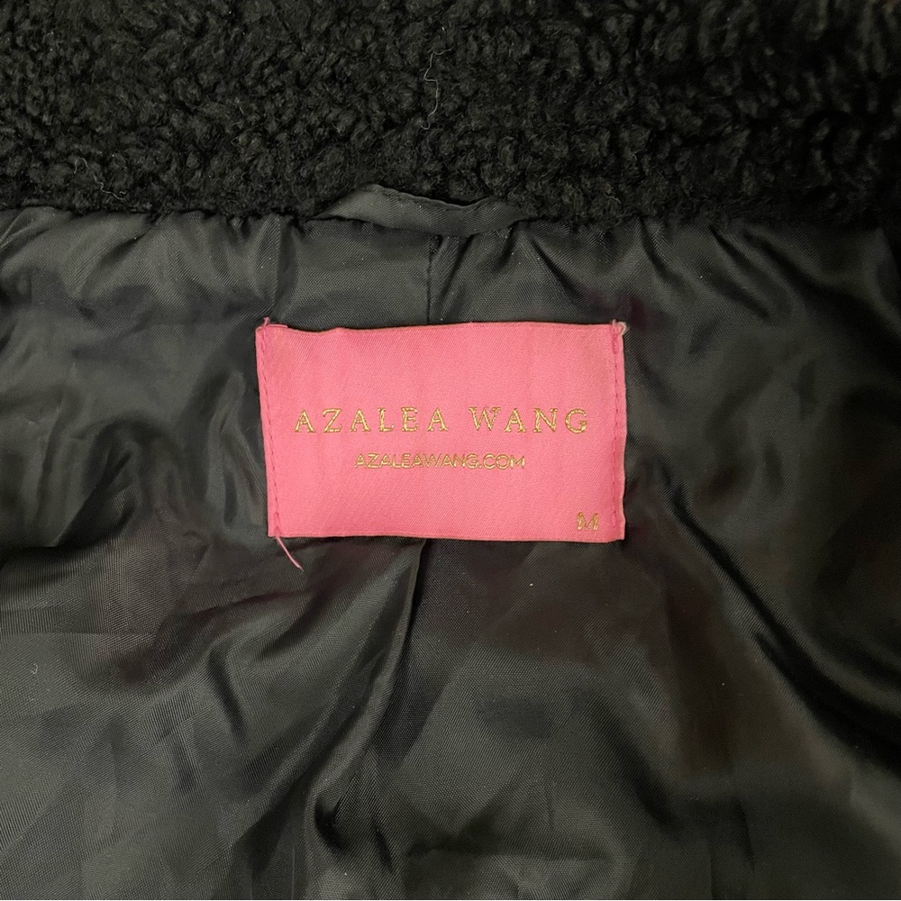 Azalea Wang Pick A Vowel Teddy Varsity Bomber Jacket Medium RARE - Picture 11 of 15